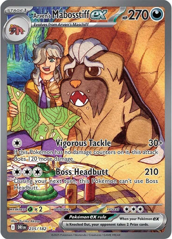 Arven's Mabosstiff ex (235/182) [Scarlet & Violet: Destined Rivals] Pokémon