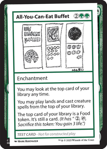 All-You-Can-Eat Buffet [Mystery Booster Playtest Cards] Magic: The Gathering