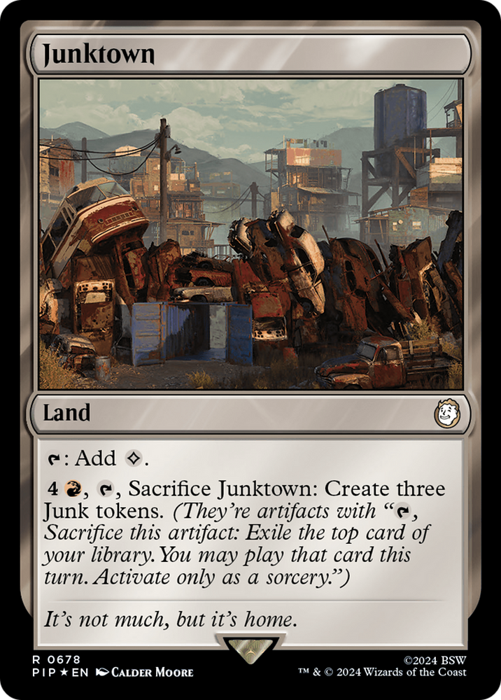 Junktown (Surge Foil) [Fallout] Magic: The Gathering