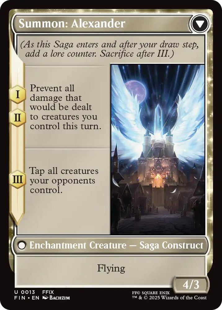 Crystal Fragments // Summon: Alexander [FINAL FANTASY] Magic: The Gathering