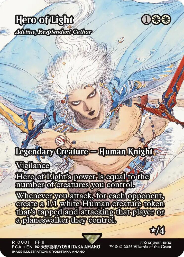 Hero of Light - Adeline, Resplendent Cathar (Showcase) [FINAL FANTASY : Through the Ages] Magic: The Gathering