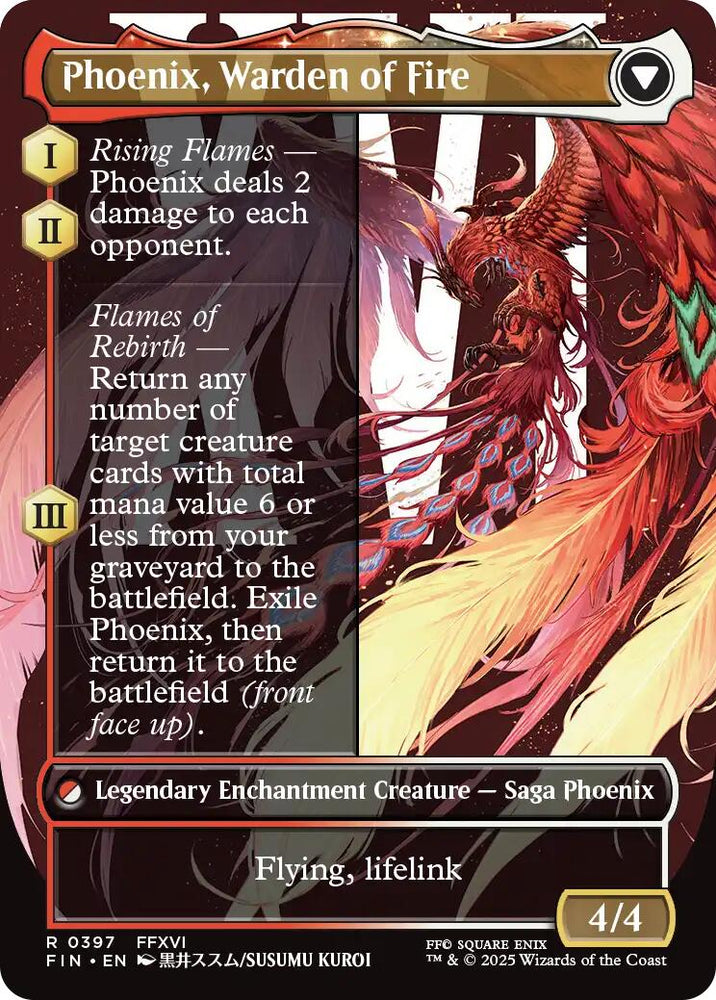 Joshua, Phoenix's Dominant (Borderless) [FINAL FANTASY] Magic: The Gathering