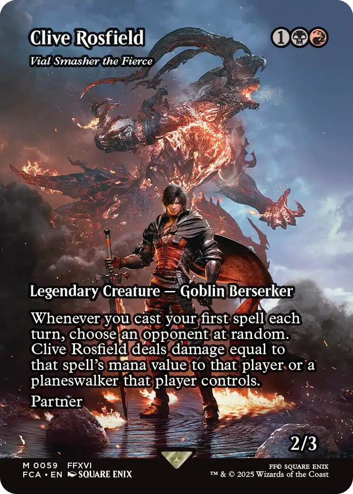 Clive Rosfield - Vial Smasher the Fierce (Showcase) [FINAL FANTASY : Through the Ages] Magic: The Gathering