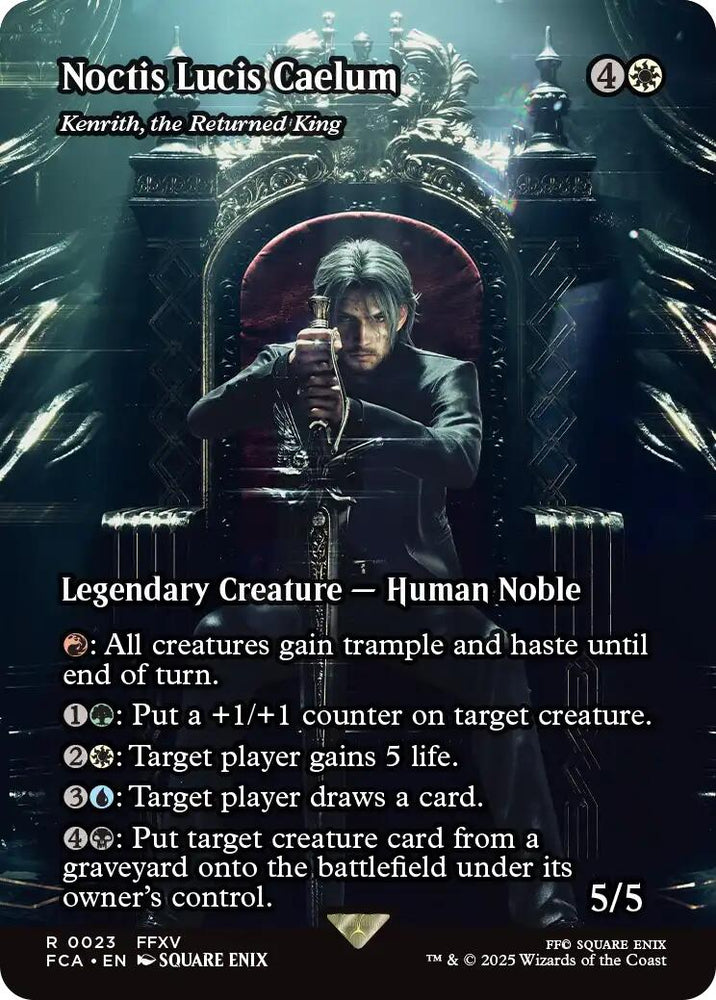 Noctis Lucis Caelum - Kenrith, the Returned King (Showcase) [FINAL FANTASY : Through the Ages] Magic: The Gathering