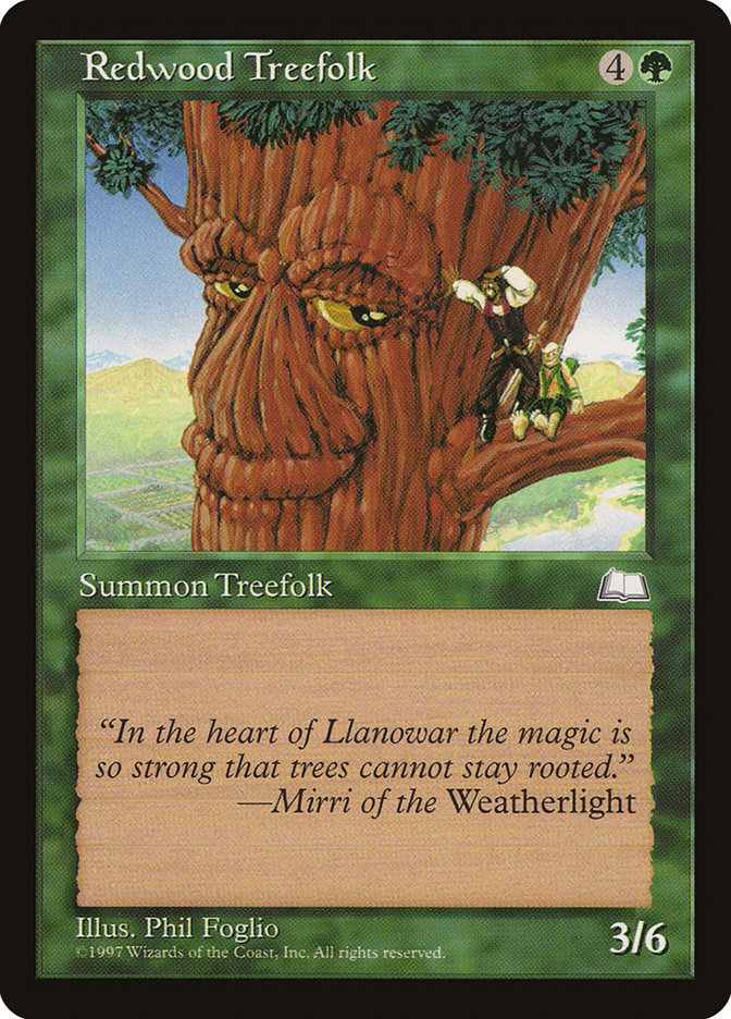 Redwood Treefolk [Weatherlight] Magic: The Gathering