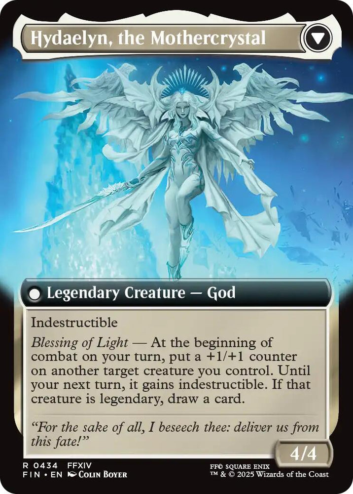 Venat, Heart of Hydaelyn // Hydaelyn, the Mothercrystal (Extended Art) [FINAL FANTASY] Magic: The Gathering
