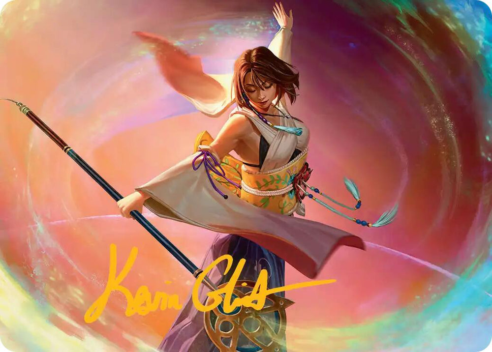 Yuna, Grand Summoner Art Card (Gold-Stamped Signature) [FINAL FANTASY Art Series] Magic: The Gathering
