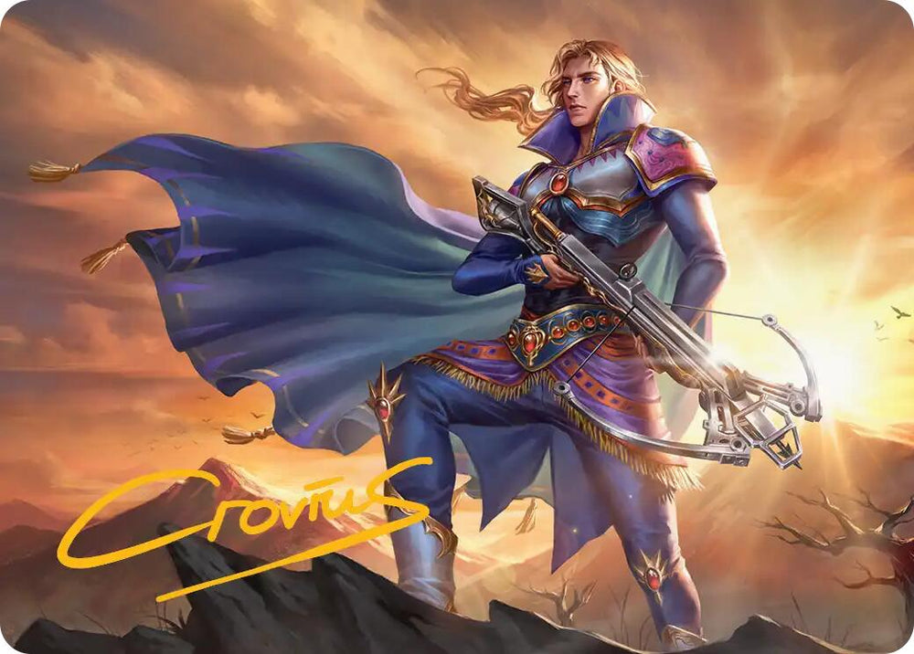 Edgar, Master Machinist Art Card (Gold-Stamped Signature) [FINAL FANTASY Art Series] Magic: The Gathering
