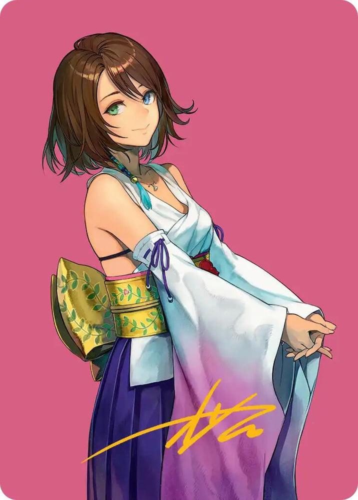 Yuna, Hope of Spira Art Card (Gold-Stamped Signature) [FINAL FANTASY Art Series] Magic: The Gathering