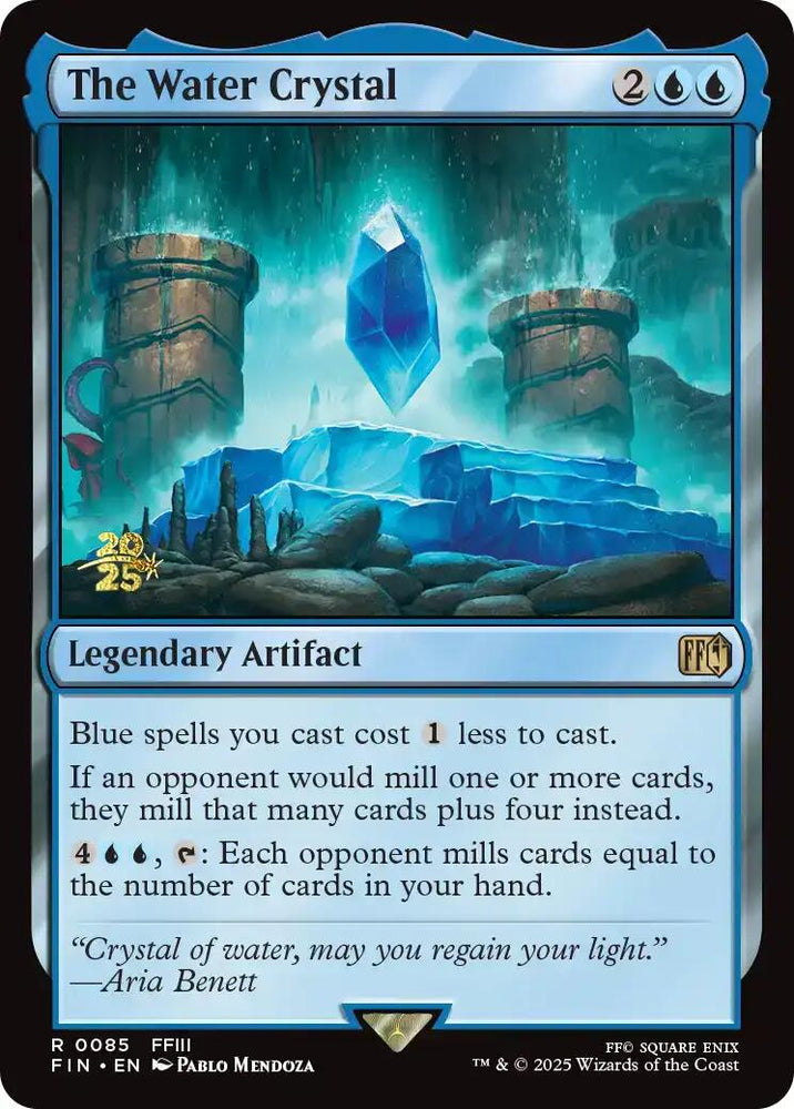The Water Crystal [FINAL FANTASY Prerelease Promo] Magic: The Gathering