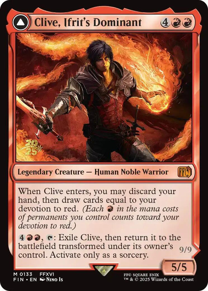 Clive, Ifrit's Dominant [FINAL FANTASY Prerelease Promo] Magic: The Gathering