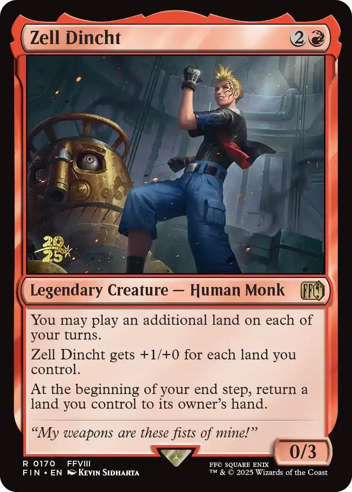 Zell Dincht [FINAL FANTASY Prerelease Promo] Magic: The Gathering