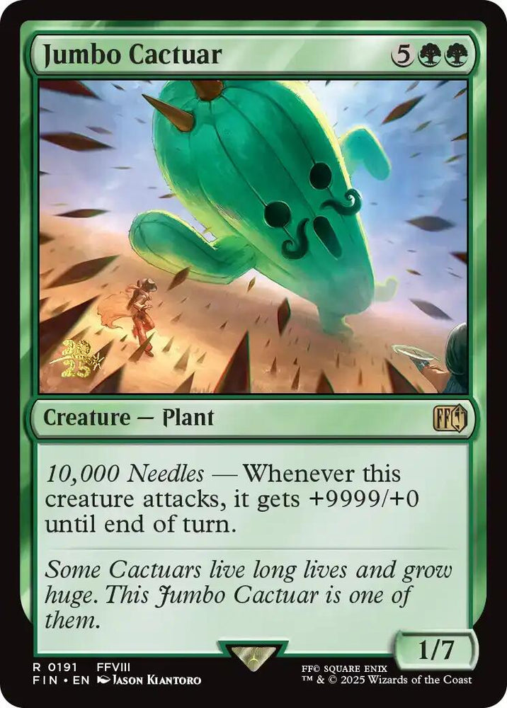 Jumbo Cactuar [FINAL FANTASY Prerelease Promo] Magic: The Gathering