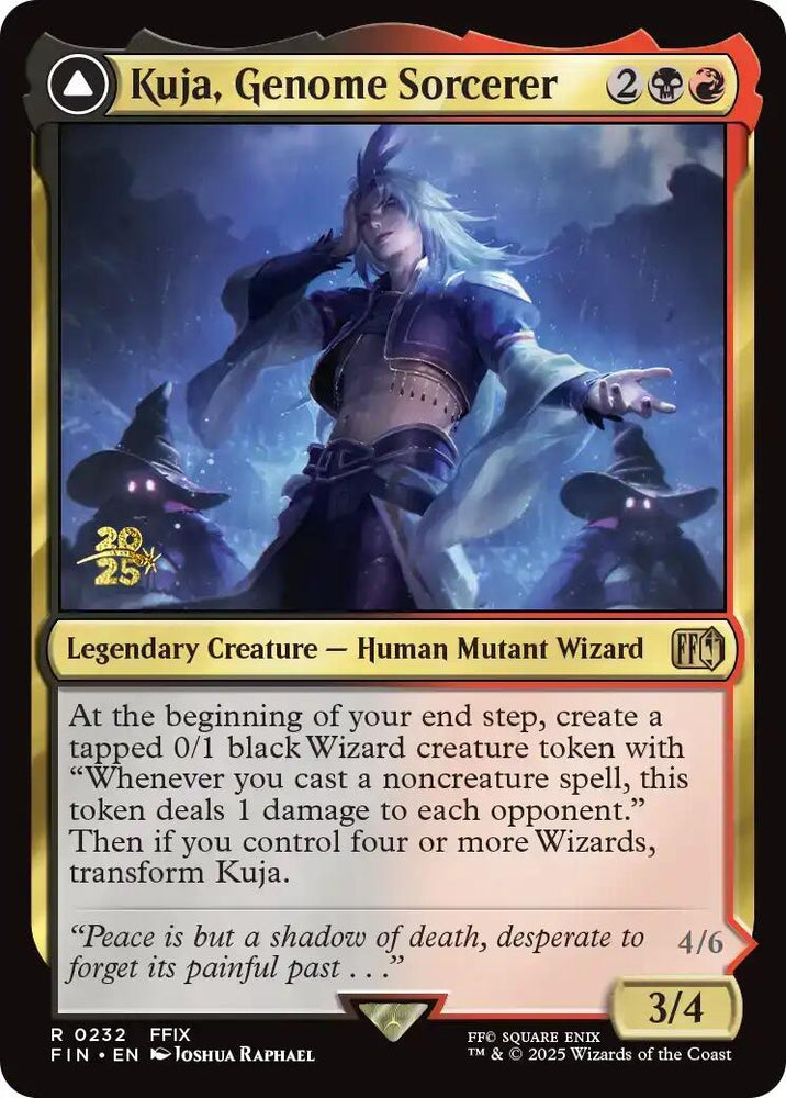 Kuja, Genome Sorcerer // Trance Kuja, Fate Defied [FINAL FANTASY Prerelease Promo] Magic: The Gathering