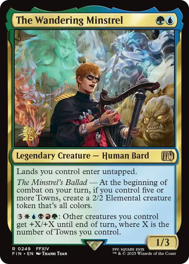 The Wandering Minstrel [FINAL FANTASY Prerelease Promo] Magic: The Gathering