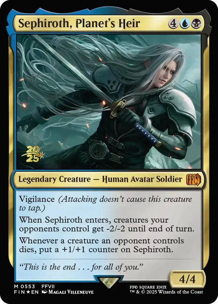 Sephiroth, Planet's Heir [FINAL FANTASY Prerelease Promo] Magic: The Gathering