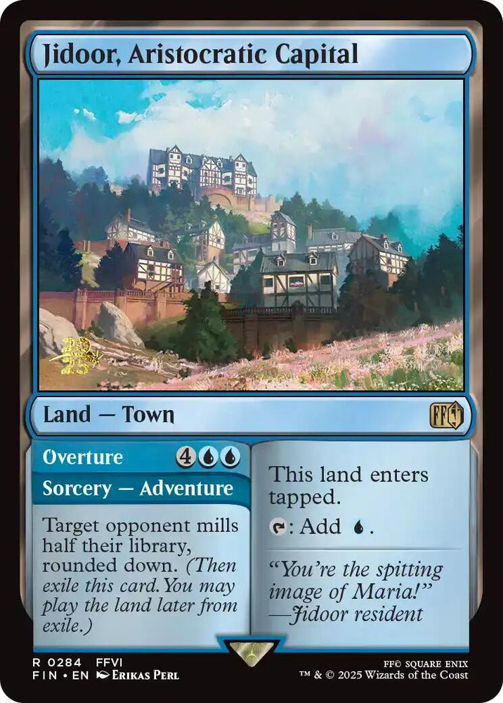 Jidoor, Aristocratic Capital [FINAL FANTASY Prerelease Promo] Magic: The Gathering