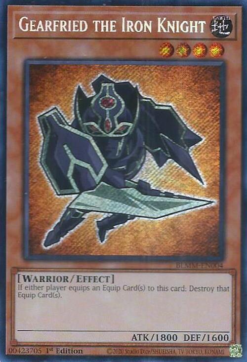 Gearfried the Iron Knight [BLMM-EN004] Secret Rare - Yugioh Cards For Your TCG Needs!