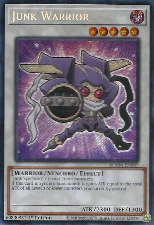 Junk Warrior [BLMM-EN009] Secret Rare - Yugioh Cards For Your TCG Needs!