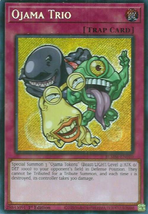 Ojama Trio [BLMM-EN010] Secret Rare - Yugioh Cards For Your TCG Needs!