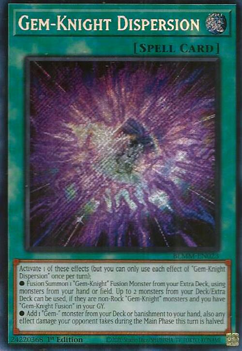 Gem-Knight Dispersion [BLMM-EN023] Secret Rare - Yugioh Cards For Your TCG Needs!