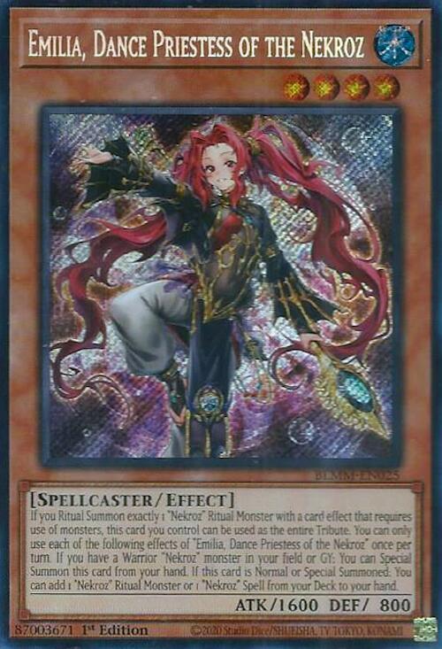 Emilia, Dance Priestess of the Nekroz [BLMM-EN025] Secret Rare Yu-Gi-Oh!