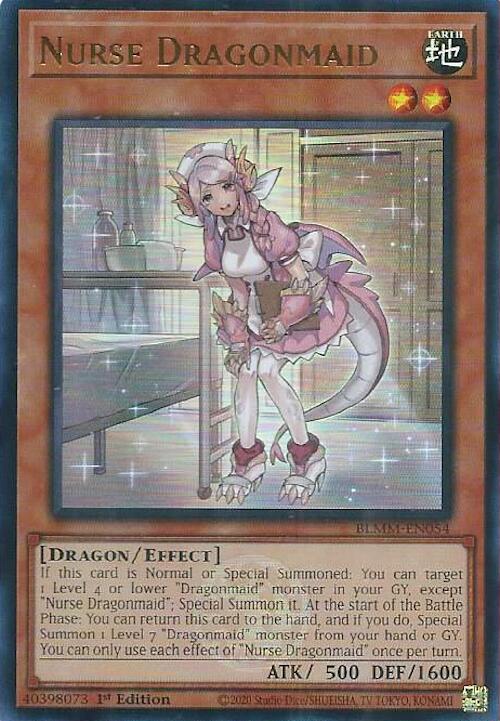 Nurse Dragonmaid [BLMM-EN054] Ultra Rare Yu-Gi-Oh!