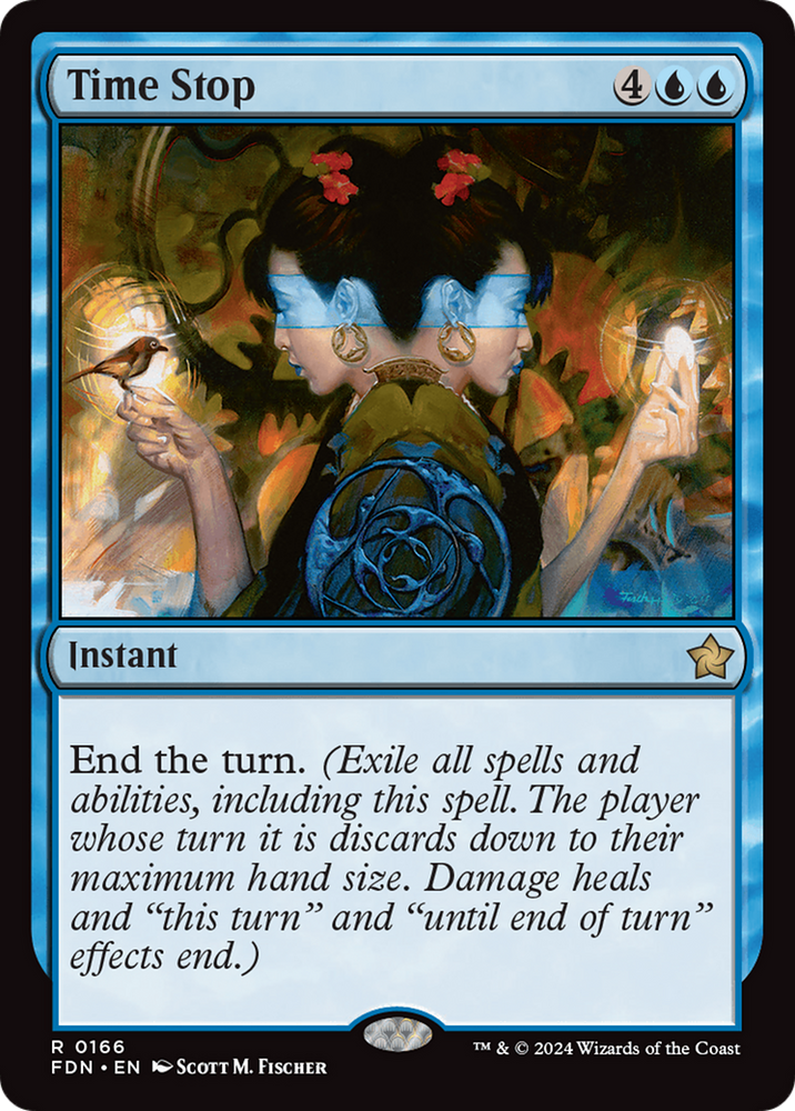 Time Stop [Foundations] Magic: The Gathering