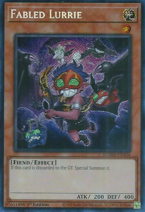 Fabled Lurrie [BLMM-EN104] Secret Rare - Yugioh Cards For Your TCG Needs!