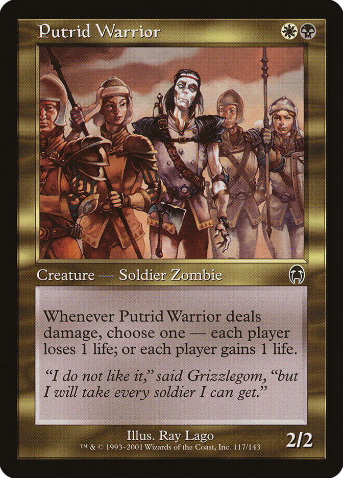 Putrid Warrior [Apocalypse] Magic: The Gathering