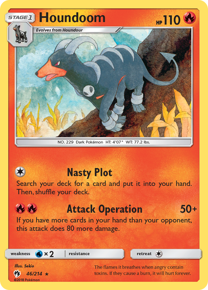 Houndoom (46/214) [Sun & Moon: Lost Thunder] Pokémon