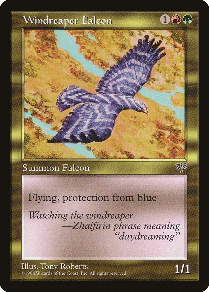 Windreaper Falcon [Mirage] Magic: The Gathering