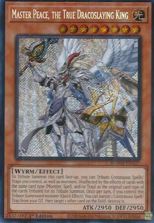 Master Peace, the True Dracoslaying King [BLMM-EN127] Secret Rare - Yugioh Cards For Your TCG Needs!
