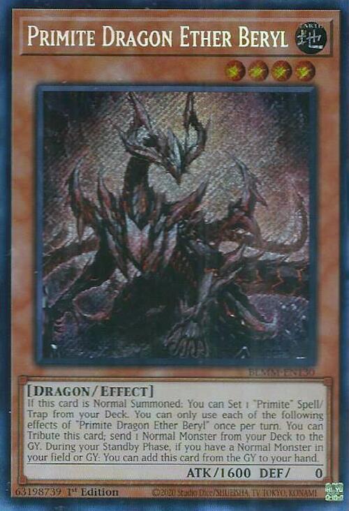 Primite Dragon Ether Beryl [BLMM-EN130] Secret Rare - Yugioh Cards For Your TCG Needs!