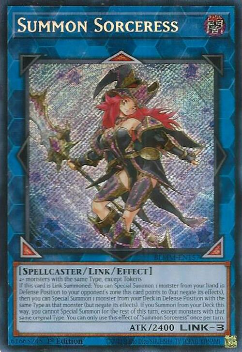 Summon Sorceress [BLMM-EN157] Secret Rare Yu-Gi-Oh!