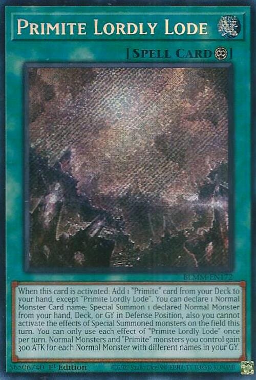 Primite Lordly Lode [BLMM-EN172] Secret Rare - Yugioh Cards For Your TCG Needs!