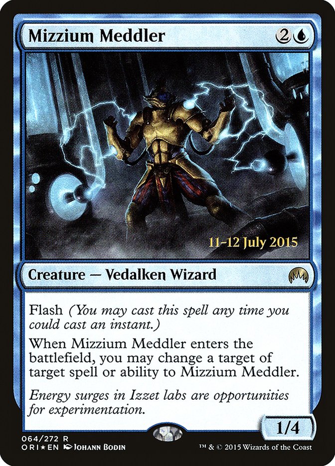 Mizzium Meddler [Magic Origins Prerelease Promos] Magic: The Gathering