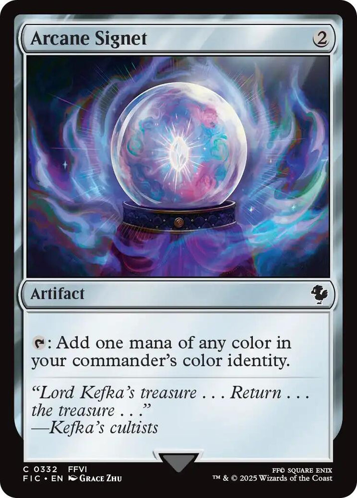 Arcane Signet (0332) (Surge Foil) [FINAL FANTASY Commander] Magic: The Gathering