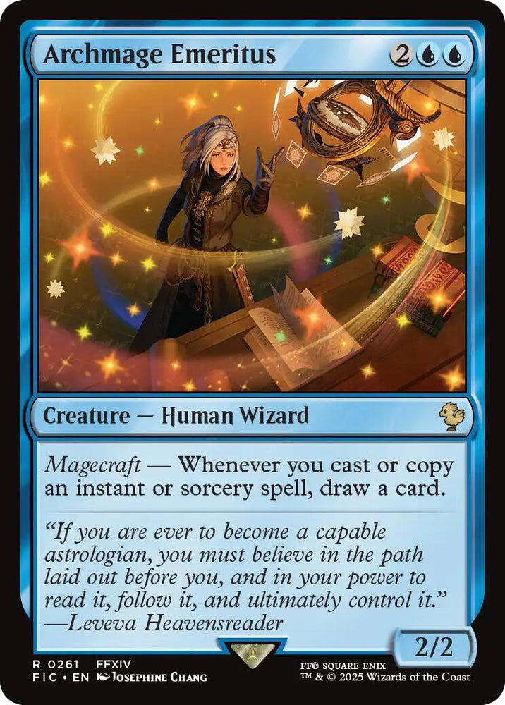 Archmage Emeritus (Surge Foil) [FINAL FANTASY Commander] Magic: The Gathering
