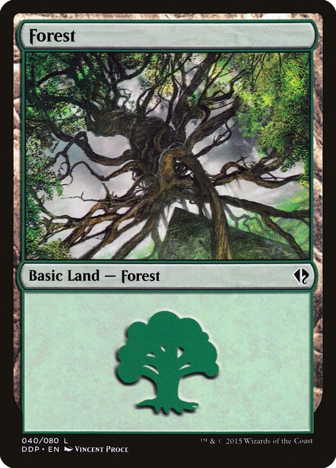 Forest (40) [Duel Decks: Zendikar vs. Eldrazi] Magic: The Gathering