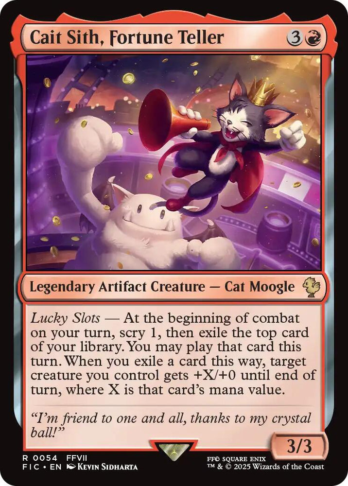 Cait Sith, Fortune Teller (Surge Foil) [FINAL FANTASY Commander] Magic: The Gathering