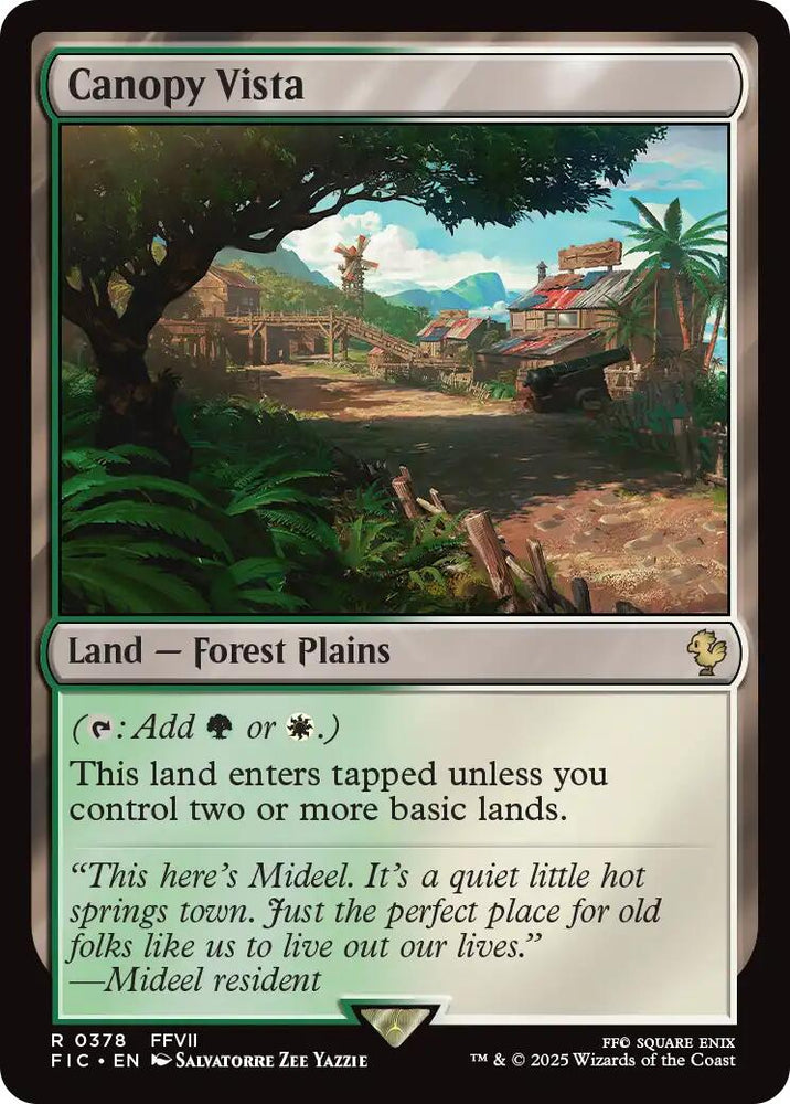 Canopy Vista (Surge Foil) [FINAL FANTASY Commander] Magic: The Gathering