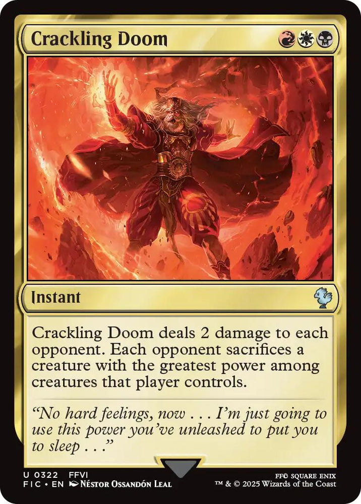Crackling Doom (Surge Foil) [FINAL FANTASY Commander] Magic: The Gathering