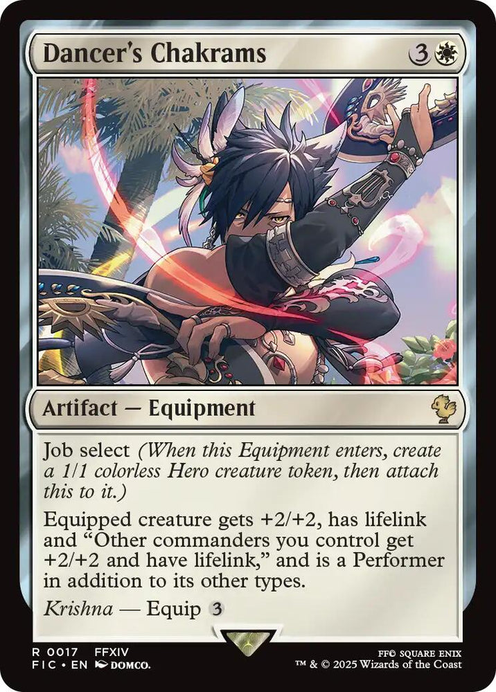 Dancer's Chakrams (Surge Foil) [FINAL FANTASY Commander] Magic: The Gathering