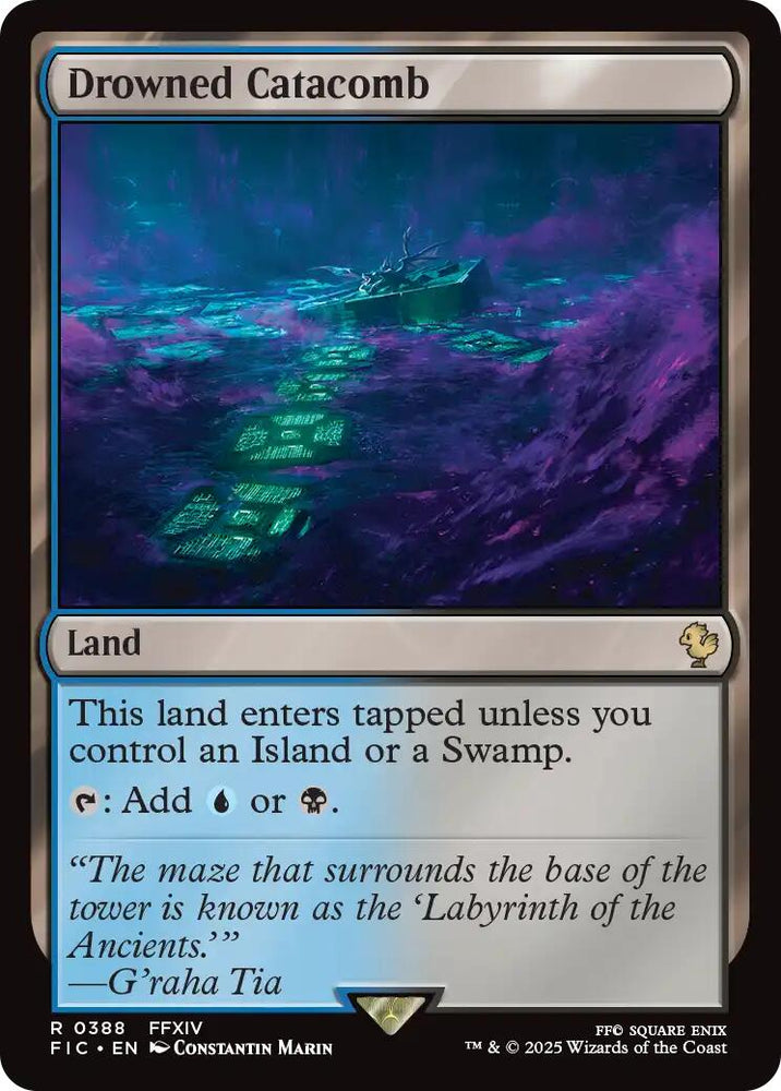 Drowned Catacomb (Surge Foil) [FINAL FANTASY Commander] Magic: The Gathering
