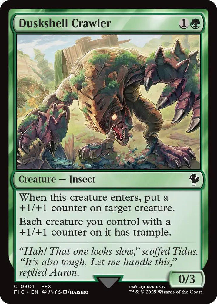 Duskshell Crawler (Surge Foil) [FINAL FANTASY Commander] Magic: The Gathering