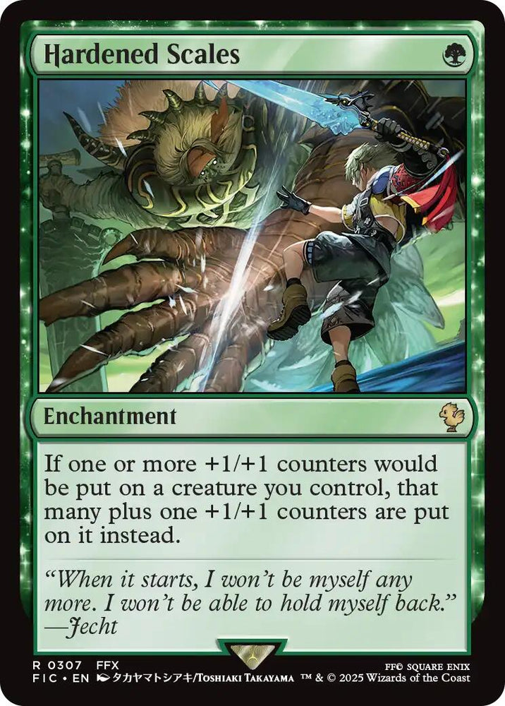 Hardened Scales (Surge Foil) [FINAL FANTASY Commander] Magic: The Gathering