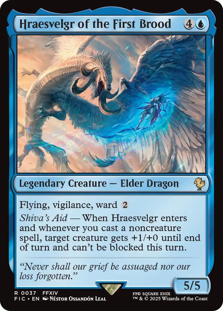Hraesvelgr of the First Brood (Surge Foil) [FINAL FANTASY Commander] Magic: The Gathering