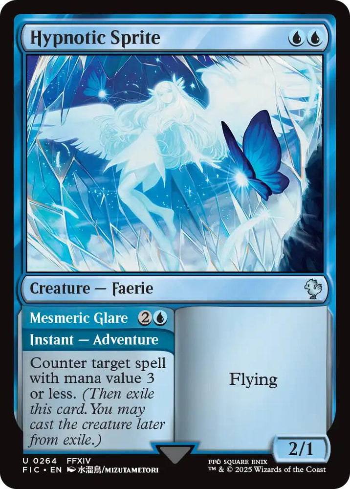 Hypnotic Sprite (Surge Foil) [FINAL FANTASY Commander] Magic: The Gathering