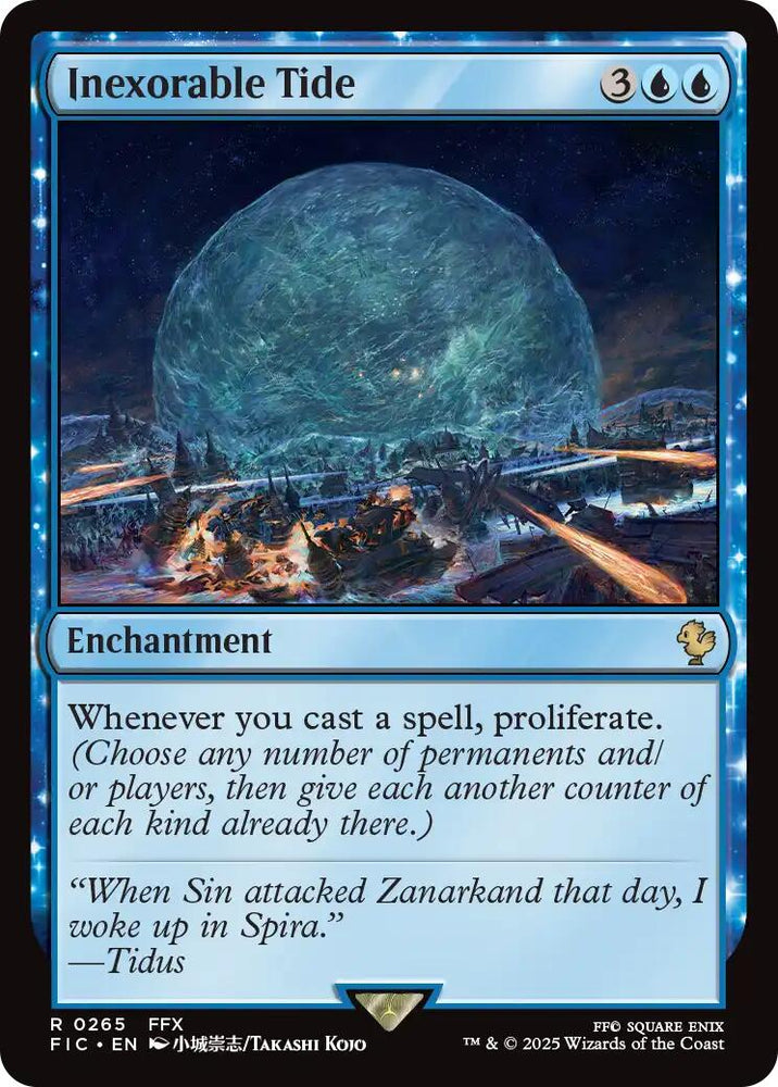 Inexorable Tide (Surge Foil) [FINAL FANTASY Commander] Magic: The Gathering